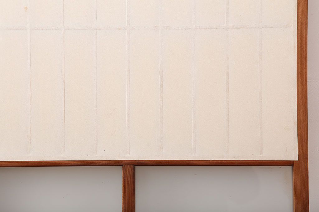 ヴィンテージ建具　昭和中期　和レトロな雰囲気漂う障子戸4枚セット　(R-044770)