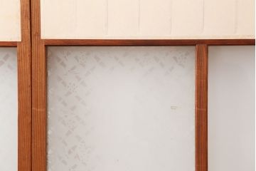 ヴィンテージ建具　昭和中期　和レトロな雰囲気漂う障子戸4枚セット　(R-044770)