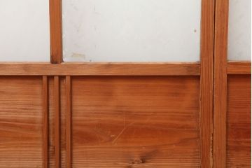 ヴィンテージ建具　昭和中期　和レトロな雰囲気漂う障子戸4枚セット　(R-044770)