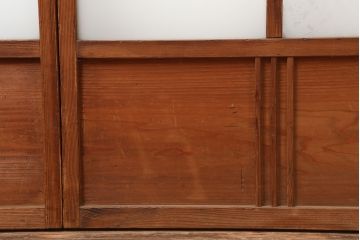 アンティーク建具 　和レトロな雰囲気漂う障子戸4枚セット(引き戸、建具)(R-044770)