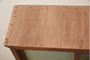 アンティーク家具　大正ロマン　栓材　クラシカルな雰囲気漂うガラスケース(ショーケース、飾り棚、陳列棚)(R-044772)