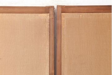 アンティーク家具　古民家スタイルにおすすめな板戸2枚セット(戸襖、引き戸、建具)(R-044778)