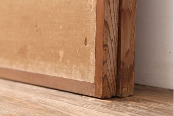 アンティーク家具　古民家スタイルにおすすめな板戸2枚セット(戸襖、引き戸、建具)(R-044778)