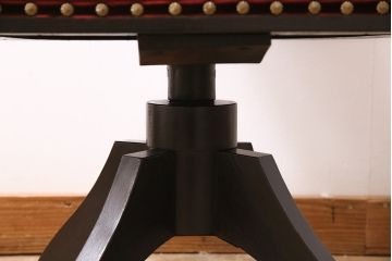 和製アンティーク　大正昭和初期　ナラ材　レトロ　大正ロマンな回転チェア(椅子、アームチェア、ドクターチェア)(R-044781)
