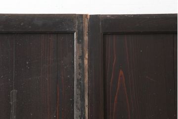 アンティーク建具　和製アンティーク　明治期　格調高い和を演出する帯戸4枚セット　(R-044785)