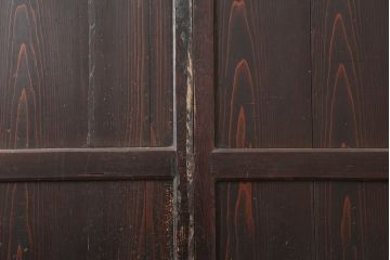 アンティーク建具　和製アンティーク　明治期　格調高い和を演出する帯戸4枚セット　(R-044785)