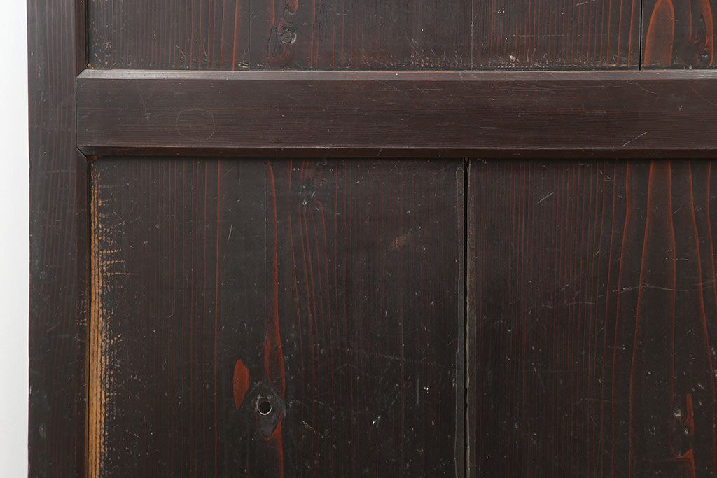 アンティーク建具　和製アンティーク　明治期　格調高い和を演出する帯戸4枚セット　(R-044785)