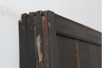 アンティーク建具　和製アンティーク　明治期　格調高い和を演出する帯戸4枚セット　(R-044785)