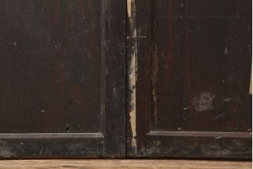 アンティーク建具　和製アンティーク　明治期　格調高い和を演出する帯戸4枚セット　(R-044785)