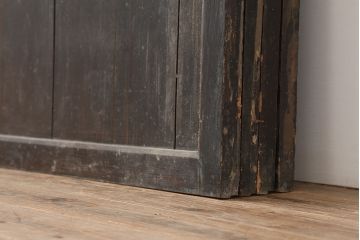 アンティーク建具　和製アンティーク　明治期　格調高い和を演出する帯戸4枚セット(板戸、建具、引き戸)(R-044785)
