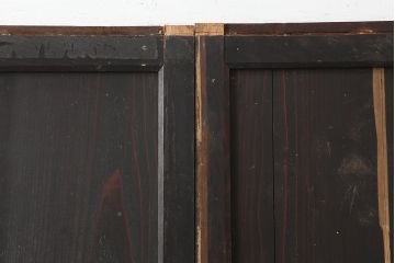アンティーク建具　和製アンティーク　明治期　格調高い和を演出する帯戸4枚セット(板戸、建具、引き戸)(R-044785)
