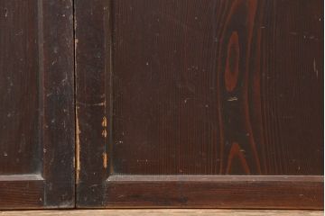 アンティーク建具　和製アンティーク　明治期　格調高い和を演出する帯戸2枚セット(板戸、建具、引き戸)(R-044786)