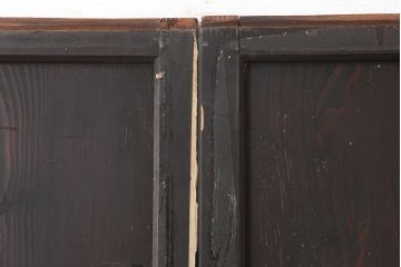 アンティーク建具　和製アンティーク　明治期　格調高い和を演出する帯戸2枚セット(板戸、建具、引き戸)(R-044786)