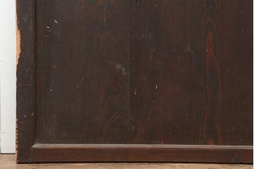 アンティーク建具　和製アンティーク　明治期　格調高い和を演出する帯戸2枚セット(板戸、建具、引き戸)(R-044786)