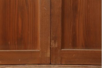 アンティーク建具　裏障子付き　昭和初期　和風の空間づくりにおすすめな格子戸4枚セット(ガラス帯戸、引き戸、建具)(R-044789)
