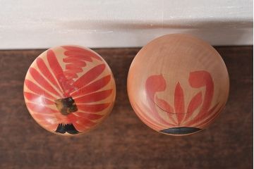 古い　伝統こけし5本(又三郎、春男、久一、庫治、郷土玩具)(R-044790)