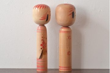 古い　伝統こけし5本(又三郎、春男、久一、庫治、郷土玩具)(R-044790)