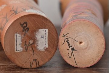 古い　伝統こけし8本(会津、花巻、郷土玩具)(R-044791)