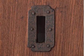 戦前　特製完全肥料　木製看板(東京、岩出製造、ケヤキ製)(R-044793)