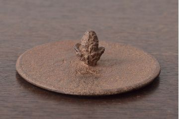 大正〜昭和初期　南部　三岩堂　銀口　鉄瓶(丸に違い鷹の羽紋)(R-044797)