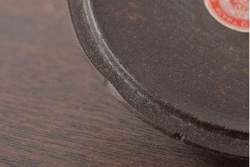 大正〜昭和初期　南部　三岩堂　銀口　鉄瓶(丸に違い鷹の羽紋)(R-044797)