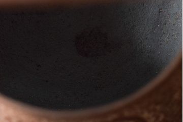 大正〜昭和初期　南部　三岩堂　銀口　鉄瓶(丸に違い鷹の羽紋)(R-044797)