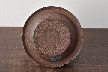 大正〜昭和初期　南部　三岩堂　銀口　鉄瓶(丸に違い鷹の羽紋)(R-044797)