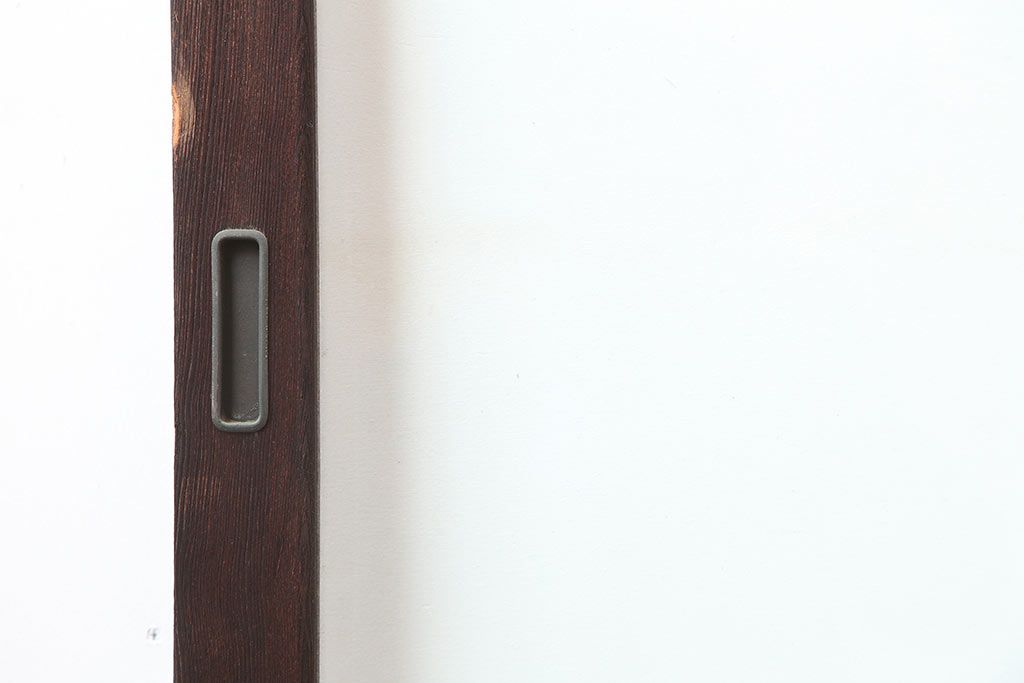 アンティーク建具　和製アンティーク　大判のゆらゆらガラスが魅力のガラス戸2枚セット(引き戸)(R-044808)