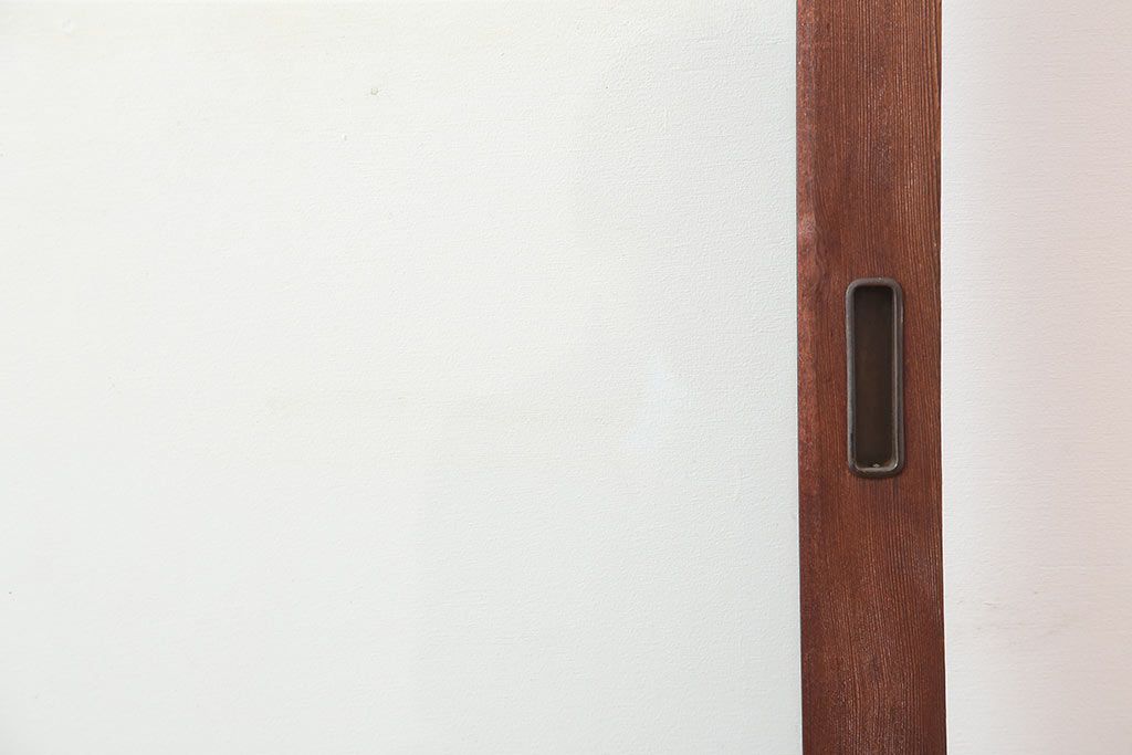 アンティーク建具　和製アンティーク　大判のゆらゆらガラスが魅力のガラス戸2枚セット(引き戸)(R-044808)