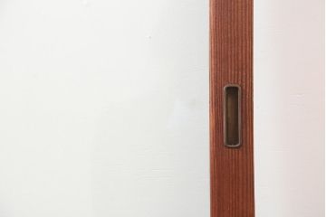 アンティーク建具　和製アンティーク　大判のゆらゆらガラスが魅力のガラス戸3枚セット(引き戸)(R-044809)