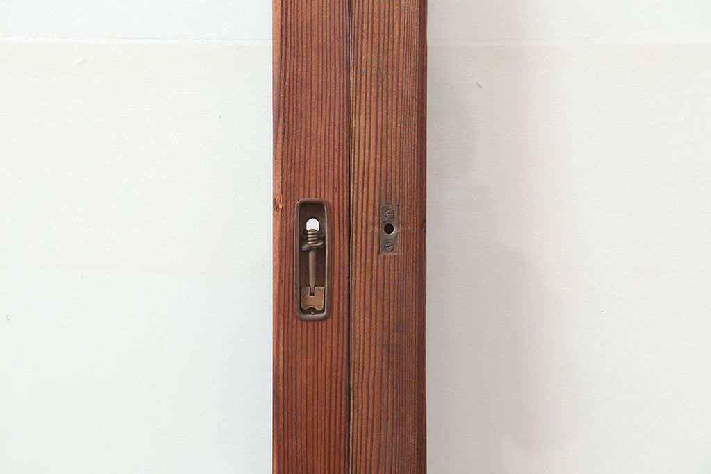 アンティーク建具　和製アンティーク　大判のゆらゆらガラスが魅力のガラス戸3枚セット(引き戸)(R-044809)