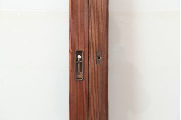 アンティーク建具　和製アンティーク　大判のゆらゆらガラスが魅力のガラス戸3枚セット(引き戸)(R-044809)