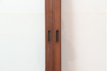 アンティーク建具　和製アンティーク　大判のゆらゆらガラスが魅力のガラス戸4枚セット(引き戸)(R-044810)