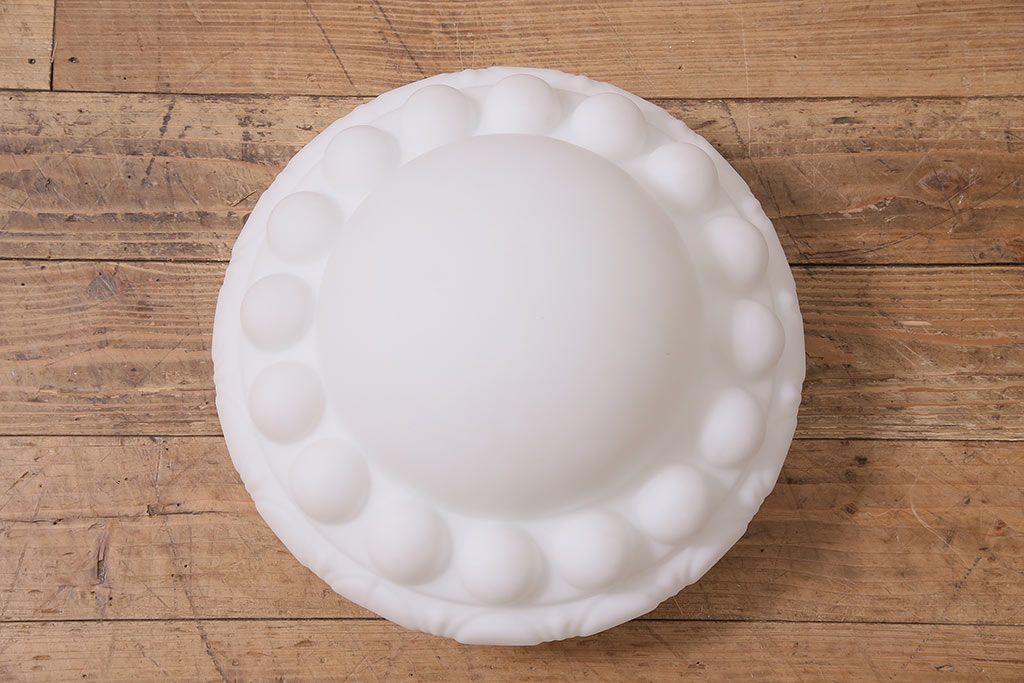 アンティーク照明　大正昭和初期　大正ロマン　モダンなデザインの大振りな天井照明(吊り下げ照明、ペンダントライト)(R-044813)