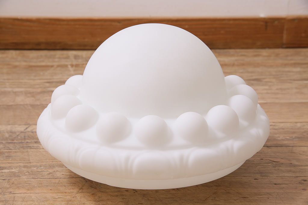 アンティーク照明　大正昭和初期　大正ロマン　モダンなデザインの大振りな天井照明(吊り下げ照明、ペンダントライト)(R-044813)