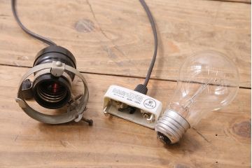 アンティーク照明　昭和初期　斬新なデザインのペンダントライト(吊り下げ照明)(R-044814)