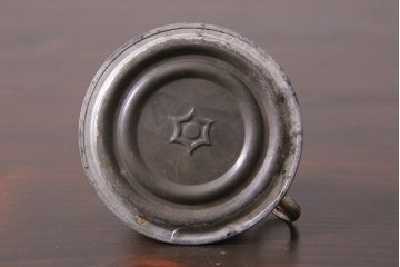 アンティーク雑貨　大正昭和初期　珍しい鉄製タンクの豆ランプ(ミニランプ、オイルランプ)(R-044815)