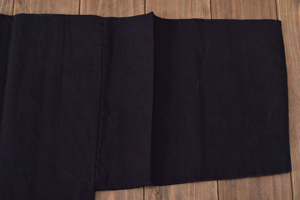 大正〜昭和初期　古い　藍染　木綿　半纏(古布、万荒木屋)(R-044821)