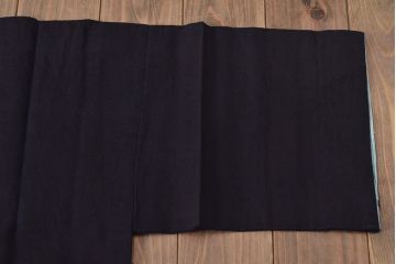 大正〜昭和初期　古い　藍染　木綿　半纏(古布、万荒木屋)(R-044824)