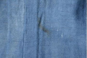 大正〜昭和初期　古い　藍染　木綿　半纏(古布、万荒木屋)(R-044824)