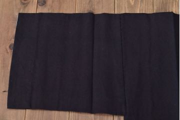 大正〜昭和初期　古い　藍染　木綿　半纏(古布、万荒木屋)(R-044824)