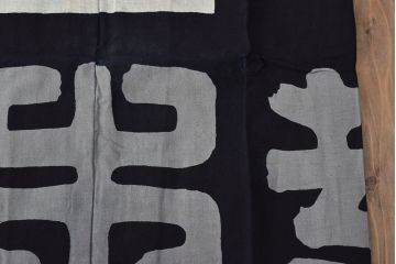 大正〜昭和初期　古い　藍染　木綿　半纏(古布、万荒木屋)(R-044824)