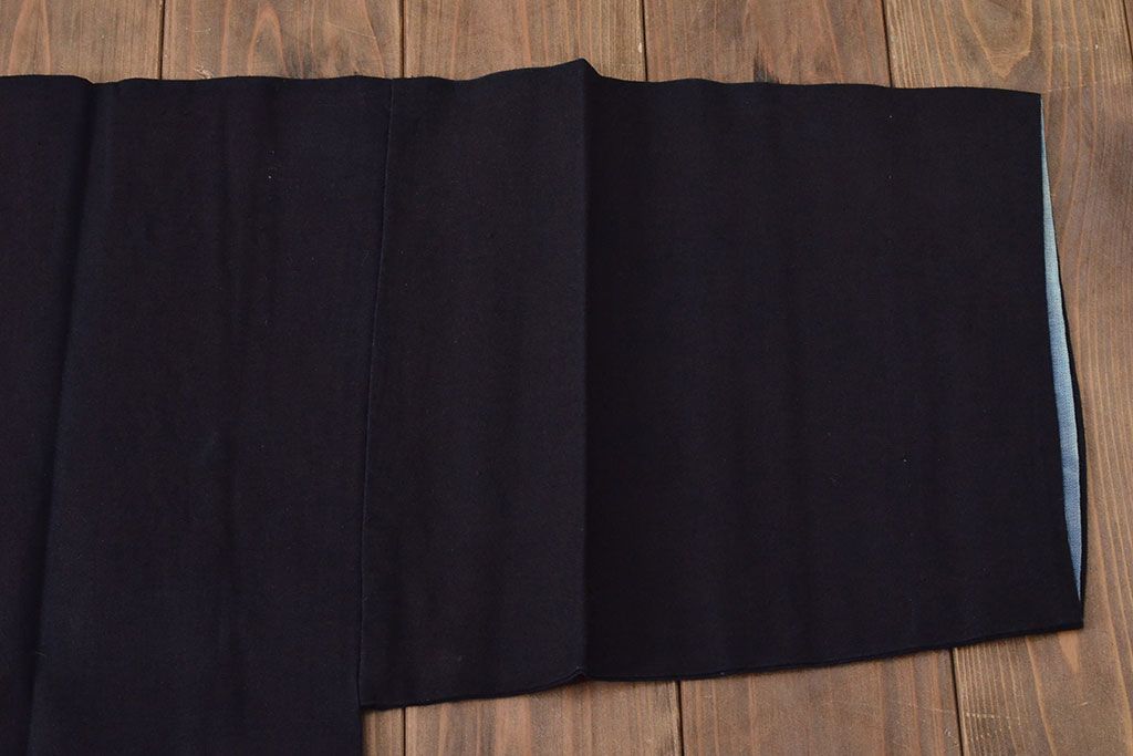 大正〜昭和初期　古い　藍染　木綿　半纏(古布、万荒木屋)(R-044825)