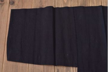 大正〜昭和初期　古い　藍染　木綿　半纏(古布、万荒木屋)(R-044825)