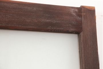 アンティーク建具　和製アンティーク　大判のゆらゆらガラスが魅力のガラス戸4枚セット(引き戸)(R-044841)