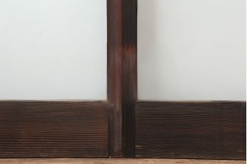 アンティーク建具　和製アンティーク　大判のゆらゆらガラスが魅力のガラス戸4枚セット(引き戸)(R-044841)