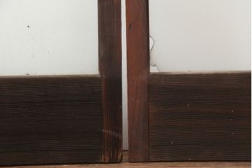 アンティーク建具　和製アンティーク　大判のゆらゆらガラスが魅力のガラス戸4枚セット(引き戸)(R-044841)