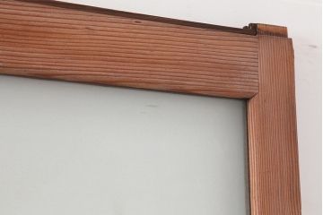 アンティーク建具　和製アンティーク　大判のゆらゆらガラスが魅力のガラス戸4枚セット(引き戸)(R-044841)