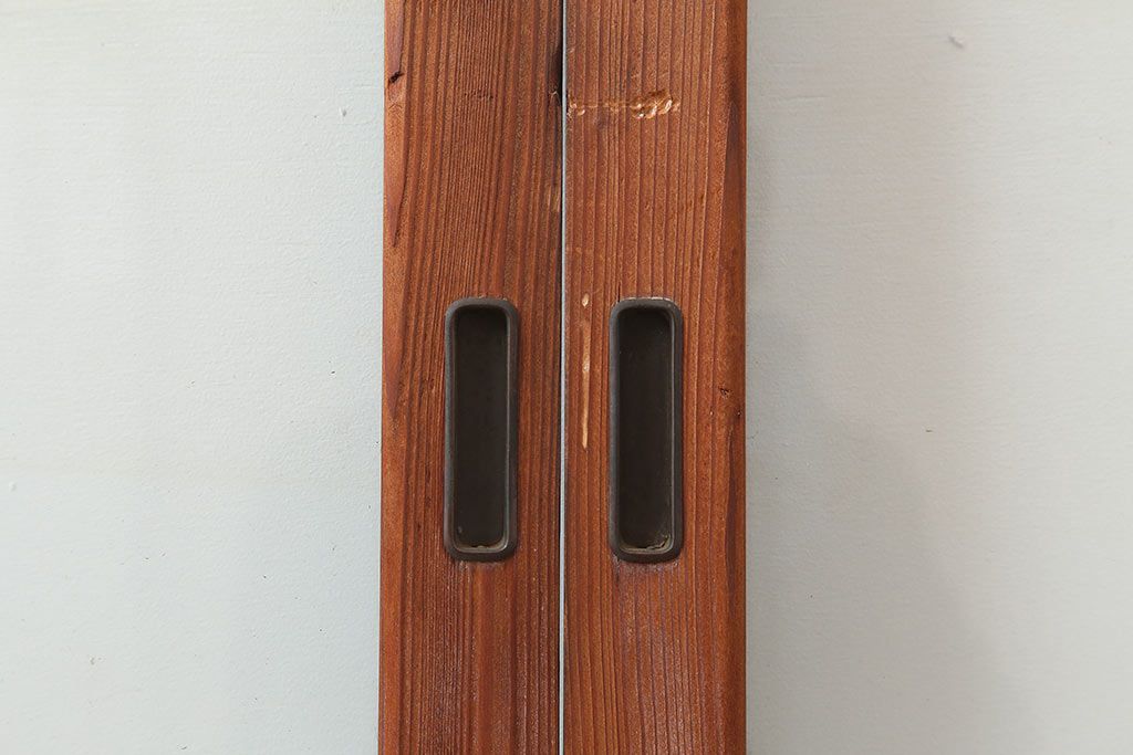 アンティーク建具　和製アンティーク　大判のゆらゆらガラスが魅力のガラス戸4枚セット(引き戸)(R-044841)