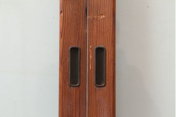 アンティーク建具　和製アンティーク　大判のゆらゆらガラスが魅力のガラス戸4枚セット(引き戸)(R-044841)